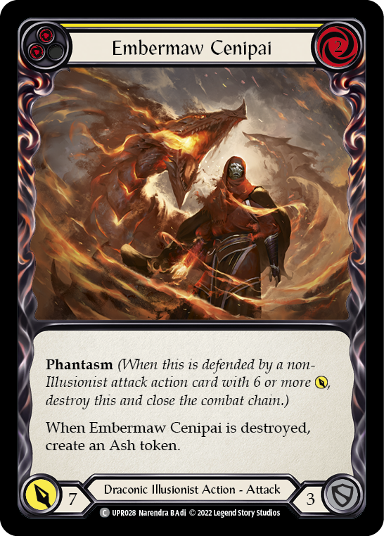 Embermaw Cenipai (Yellow) [UPR028] Rainbow Foil, Uprising, Common, UPR028