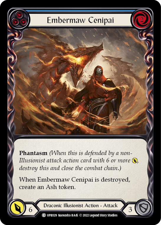 Embermaw Cenipai (Blue) [UPR029] Rainbow Foil, Uprising, Common, UPR029