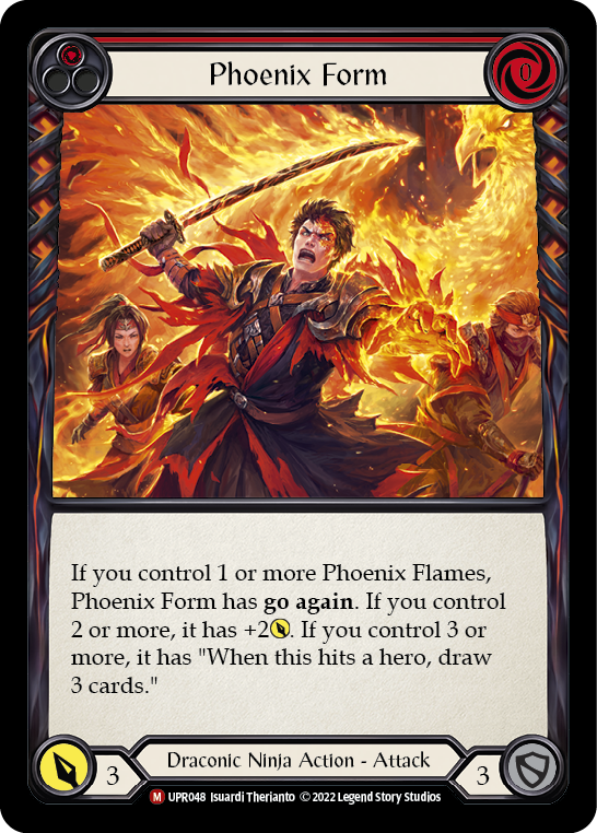 Phoenix Form (Extended Art) [UPR048] Rainbow Foil, Uprising, Majestic, UPR048