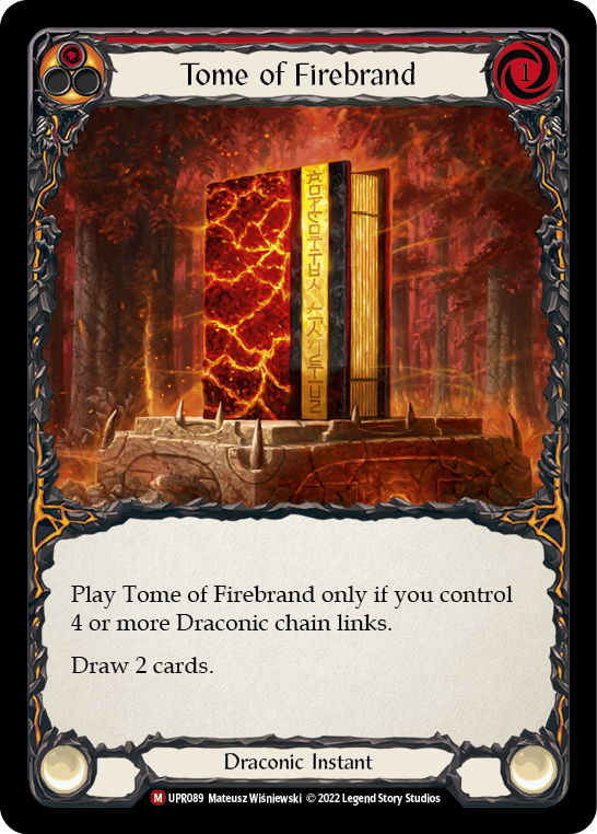 Tome of Firebrand [UPR089] Rainbow Foil, Uprising, Majestic, UPR089