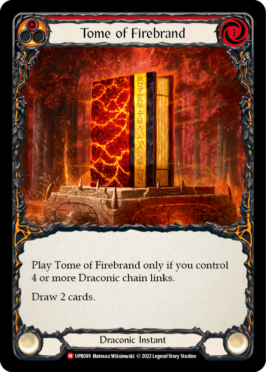 Tome of Firebrand [UPR089] Rainbow Foil, Uprising, Majestic, UPR089