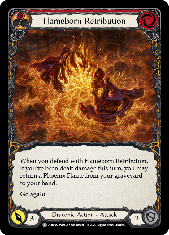 Flameborn Retribution [UPR095] Rainbow Foil, Uprising, Common, UPR095