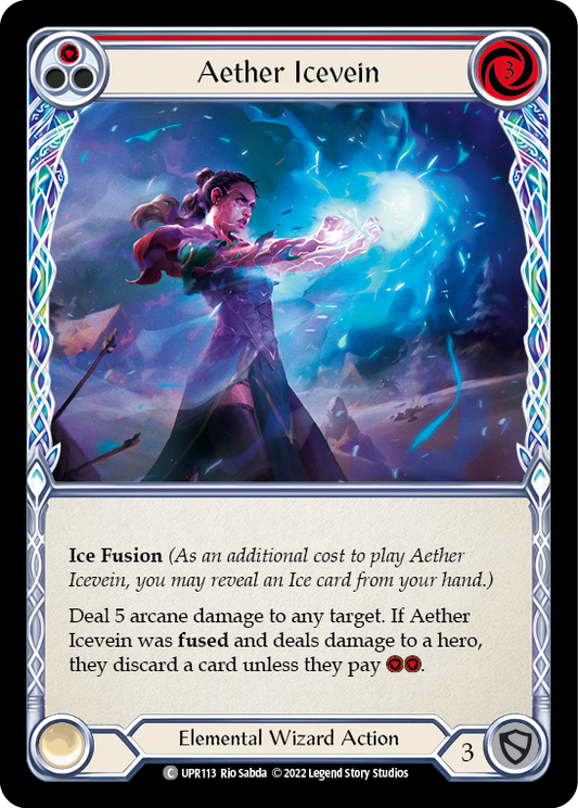 Aether Icevein (Red) [UPR113] Rainbow Foil, Uprising, Common, UPR113