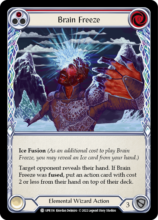 Brain Freeze (Red) [UPR116] Rainbow Foil, Uprising, Common, UPR116