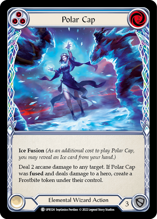 Polar Cap (Blue) [UPR124] Rainbow Foil, Uprising, Common, UPR124