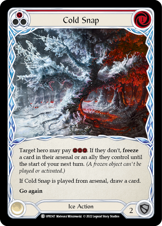 Cold Snap (Red) [UPR147] Rainbow Foil, Uprising, Common, UPR147