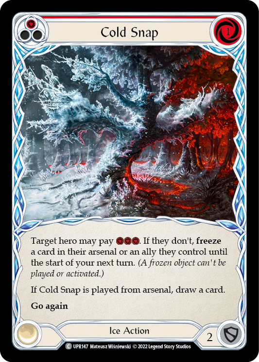 Cold Snap (Red) [UPR147] Rainbow Foil, Uprising, Common, UPR147