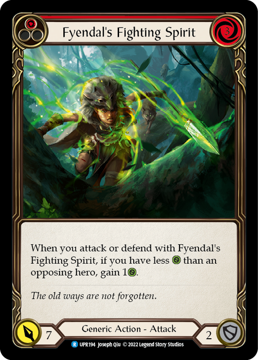 Fyendal's Fighting Spirit (Red) [UPR194] Rainbow Foil, Uprising, Rare, UPR194