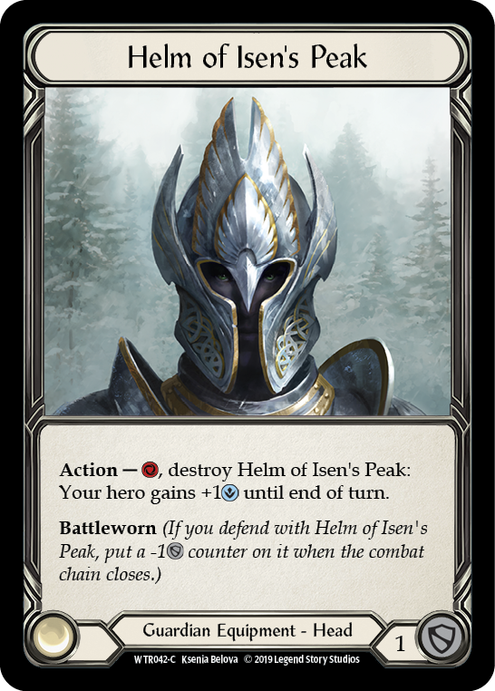 Helm of Isen's Peak [WTR042-C] Unlimited Edition Rainbow Foil, Welcome to Rathe, Common, WTR042-C