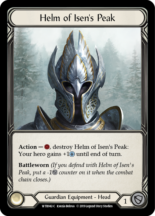 Helm of Isen's Peak [WTR042-C] Unlimited Edition Rainbow Foil, Welcome to Rathe, Common, WTR042-C