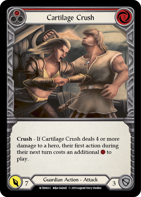 Cartilage Crush (Red) [WTR060] Unlimited Edition Rainbow Foil, Welcome to Rathe, Common, WTR060