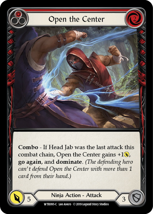 Open the Center (Red) [WTR095] Unlimited Edition Rainbow Foil, Welcome to Rathe, Common, WTR095