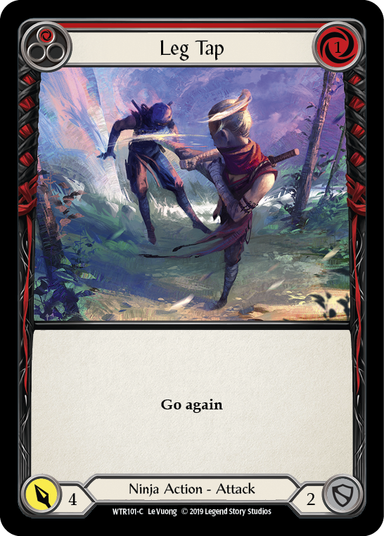 Leg Tap (Red) [WTR101] Unlimited Edition Rainbow Foil, Welcome to Rathe, Common, WTR101