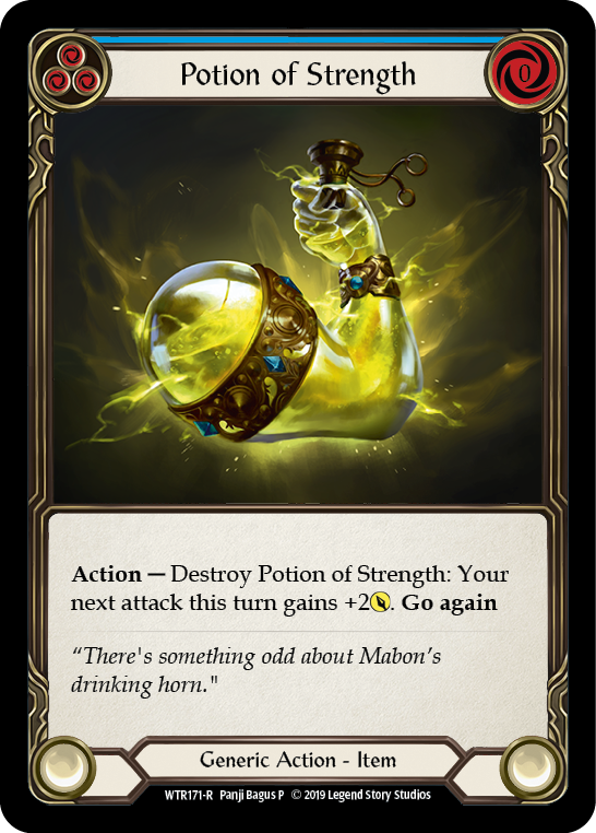 Potion of Strength [WTR171] Unlimited Edition Rainbow Foil, Welcome to Rathe, Rare, WTR171