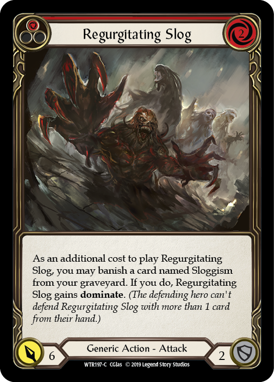 Regurgitating Slog (Red) [WTR197] Unlimited Edition Rainbow Foil, Welcome to Rathe, Common, WTR197